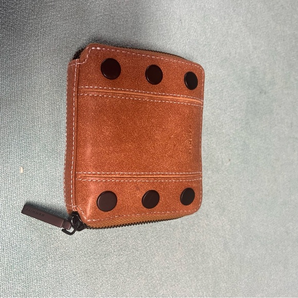Hammitt 5 north zip wallet hermosa saddle rustic leather gunmetal hardware - Picture 2 of 9